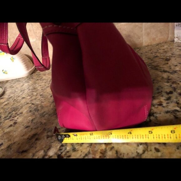 Pink Leather Coach Purse - Picture 11 of 12
